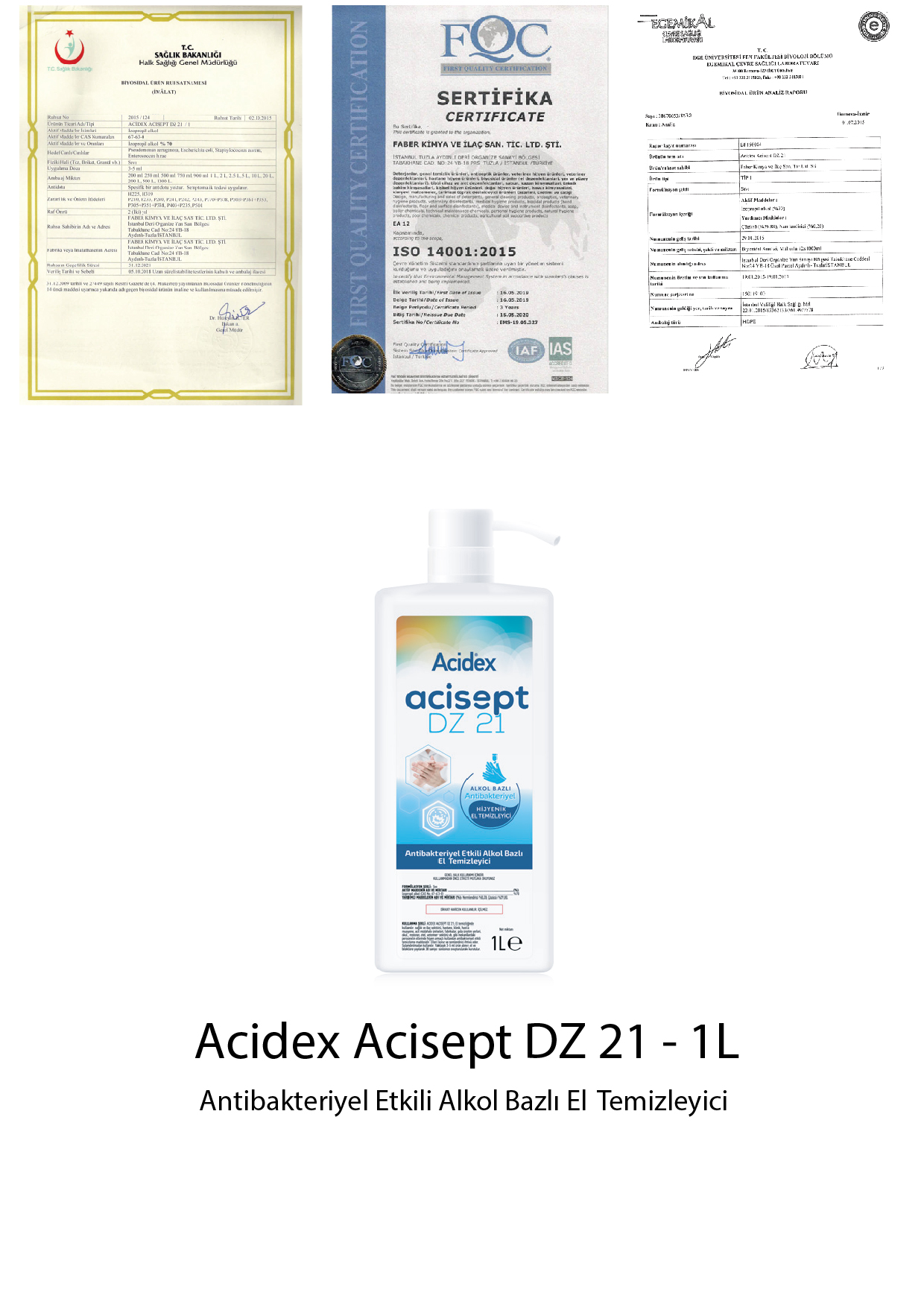 Acidex 1 L El dezenfektanı sıvı