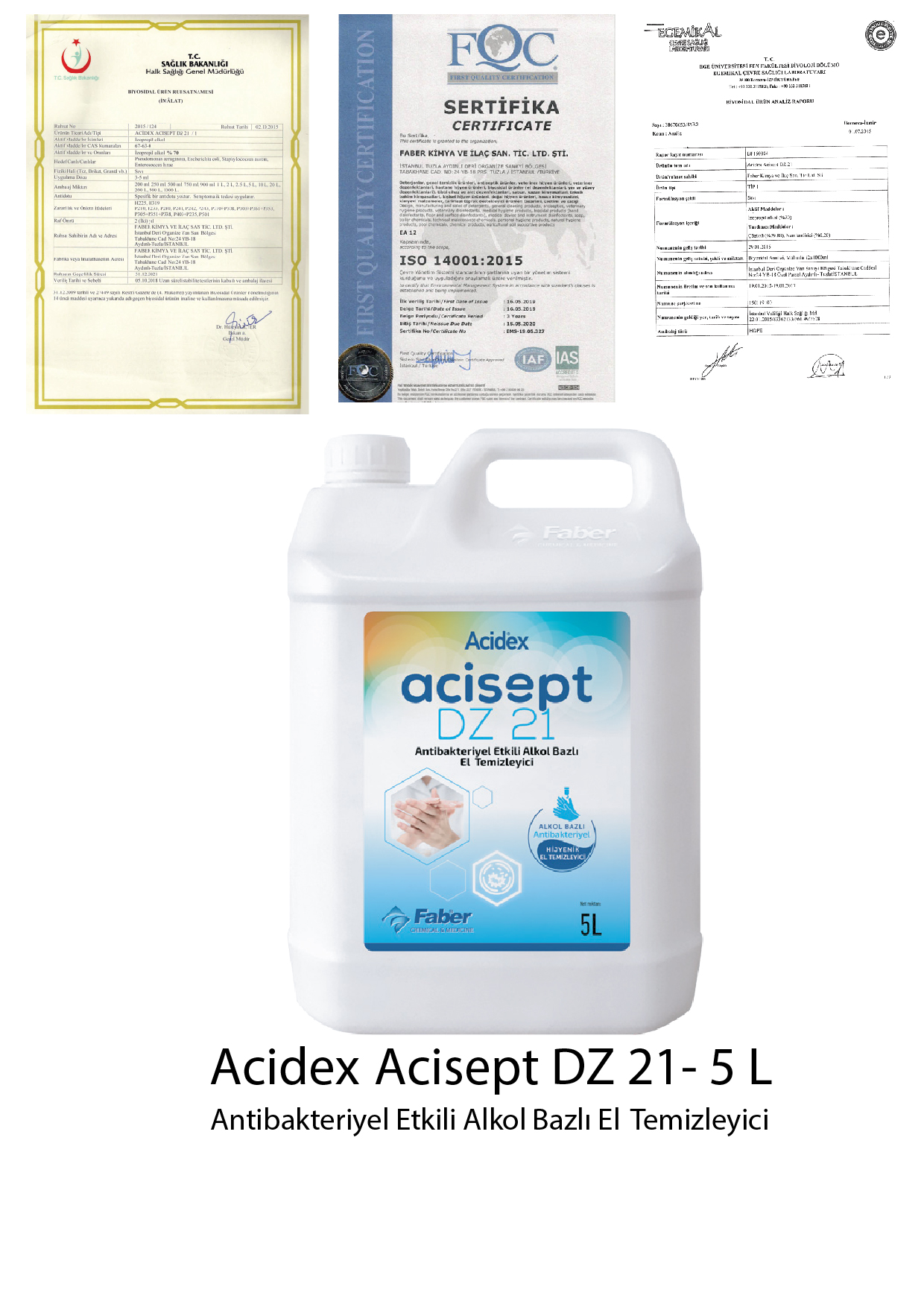 Acidex 5 L El dezenfektanı sıvı